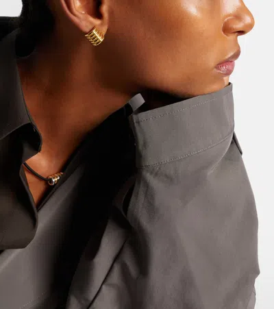 Dehanche Déhanche Hollyhock Gold-plated Sterling Silver Earrings In Gold