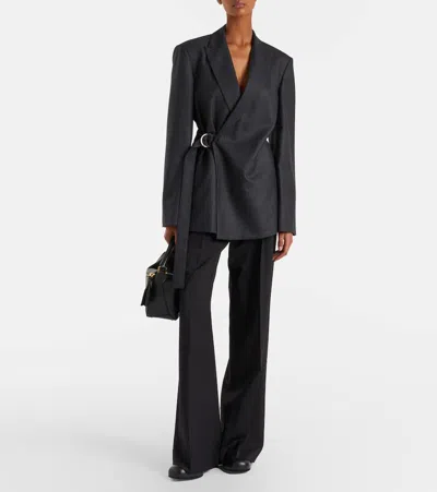 Loewe Bobine 90 Leather Ankle Boots In Black