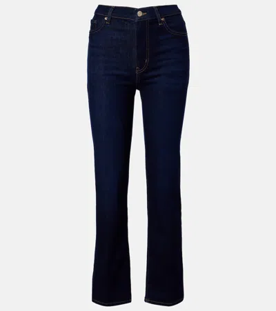 Frame Le Sleek Straight Jeans In Black