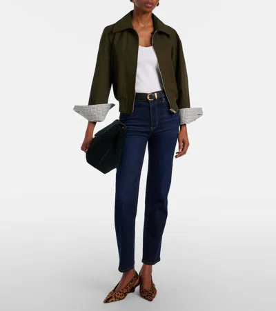 Frame Le Sleek Straight Jeans In Black