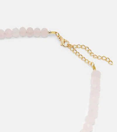 Jennifer Behr Amani Beaded Necklace In Pink