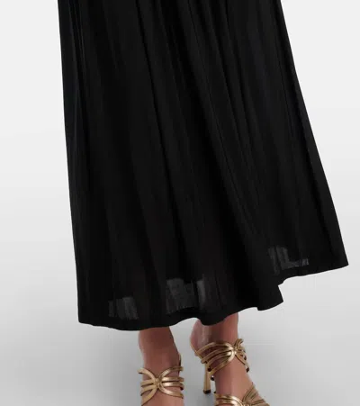Zimmermann Rebellion Off-shoulder Jersey Maxi Dress In Black