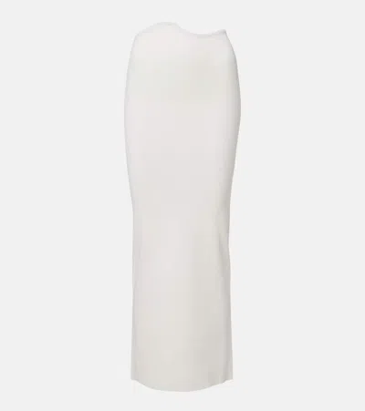 Christopher Esber Maparadita Jersey Midi Skirt In White