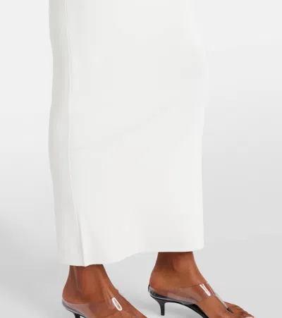Christopher Esber Maparadita Jersey Midi Skirt In White