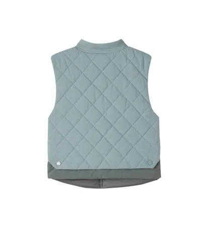 Bonpoint Leo Quilted Vest In Blue
