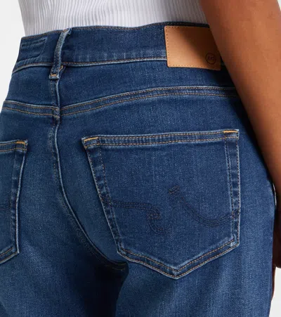 Ag Ex-boyfriend Mid-rise Slim Jeans In Blue