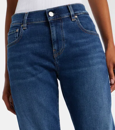 Ag Ex-boyfriend Mid-rise Slim Jeans In Blue