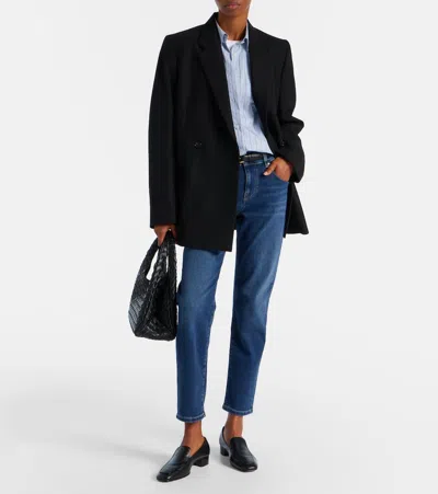 Ag Ex-boyfriend Mid-rise Slim Jeans In Blue