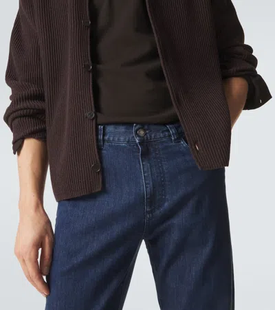 Canali Slim Jeans In Blue