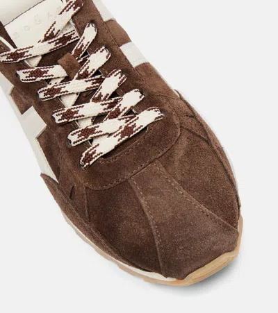Hogan Mother Stretch Denim The Rambler Zip Heel Jeans In Burgundy