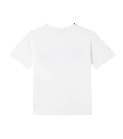 Dolce & Gabbana Logo Embroidered Cotton T-shirt In White