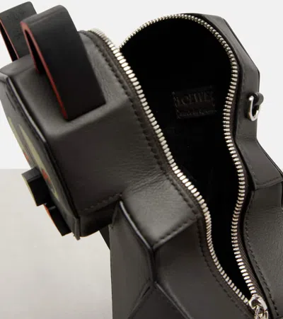 Loewe X Louis Wain Leather Clutch In Black