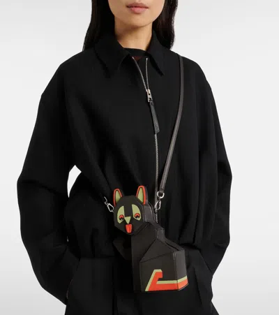 Loewe X Louis Wain Leather Clutch In Black