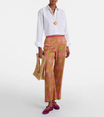 Le Monde Beryl Le Monde Béryl Mary Jane Satin Ballet Flats In Animal Print