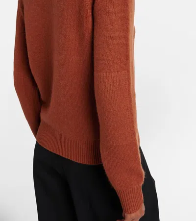Burberry Cashmere Sweater In Orange