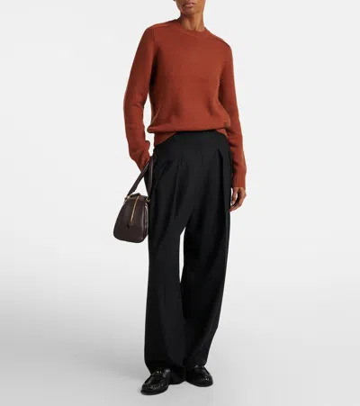 Burberry Cashmere Sweater In Orange