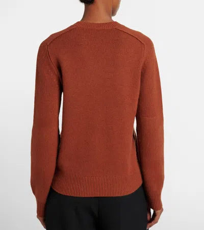 Burberry Cashmere Sweater In Orange