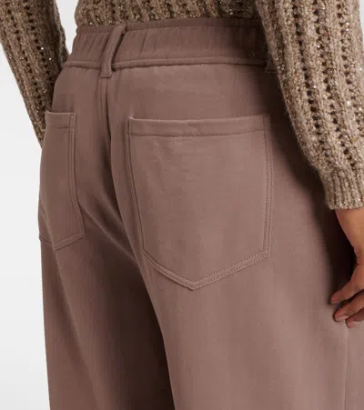 Brunello Cucinelli Cotton Sweatpants In Brown