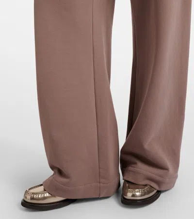 Brunello Cucinelli Cotton Sweatpants In Brown