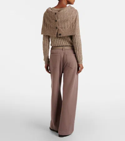 Brunello Cucinelli Cotton Sweatpants In Brown