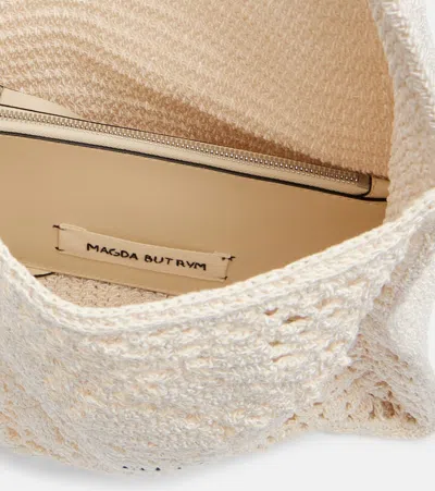Magda Butrym Small Crochet Tote Bag In White