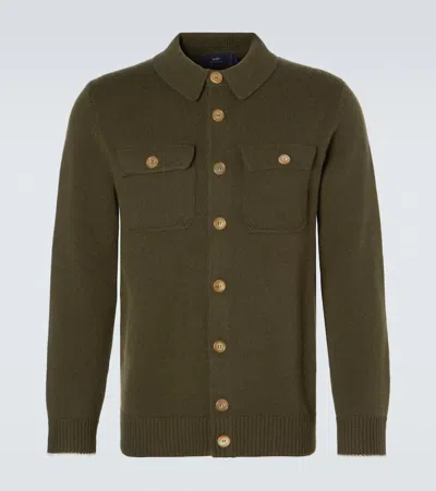 Arch4 Redcar Cashmere Cardigan In Green