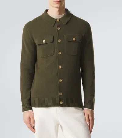 Arch4 Redcar Cashmere Cardigan In Green