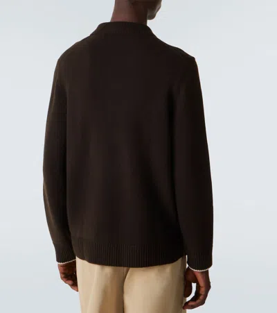 Arch4 Mr Redcar Cashmere Cardigan In Brown