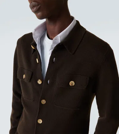 Arch4 Mr Redcar Cashmere Cardigan In Brown