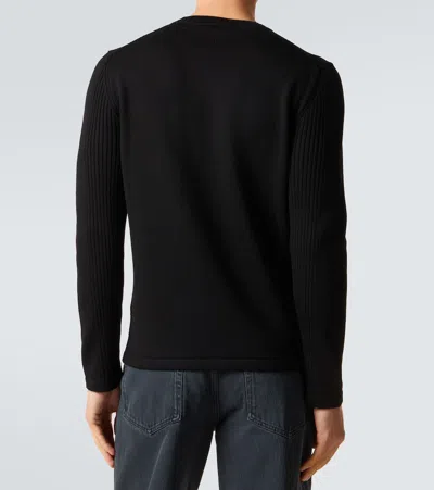 Prada Virgin Wool Sweater In Black