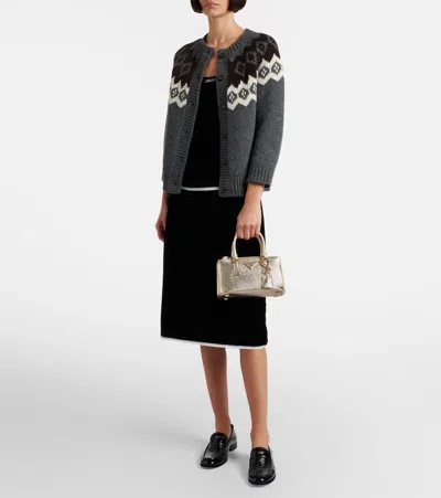 Prada Galleria Mini Metallic Leather Tote Bag In Gold