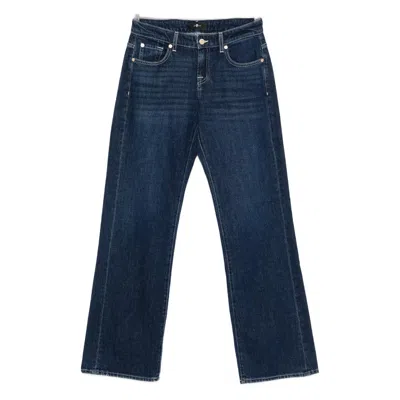 7 For All Mankind Straight Jeans In Blue