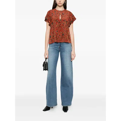 7 For All Mankind Buttoned Wide-leg Jeans In Blue