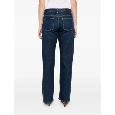 7 For All Mankind Straight Jeans In Blue