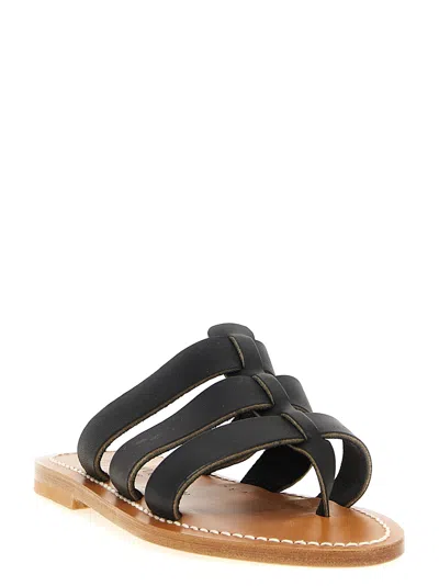 K.jacques Saint Tropez Dolon Sandals Black In Black