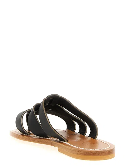 K.jacques Saint Tropez Dolon Sandals Black In Black