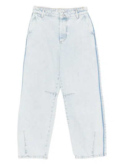 Herskind Buttoned Wide-leg Jeans In Blue
