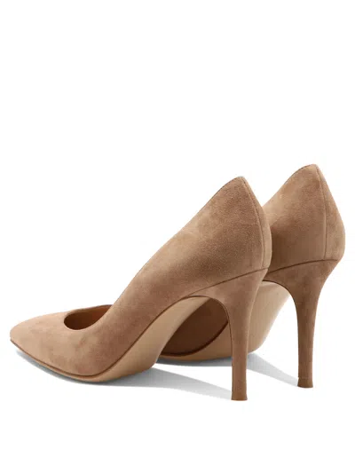 Gianvito Rossi Gianvito 85 Mm Heeled Shoes Beige In Brown