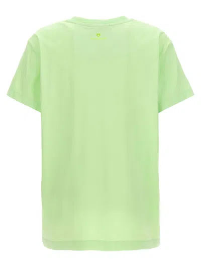 Stella Mccartney Iconic Mini Heart T-shirt Green In Green