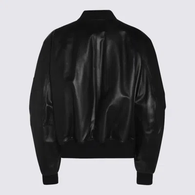 Attico Jackets Blacks And Greys In Black