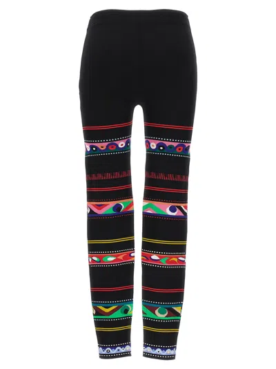 Pucci Jacquard Patterned Leggings In Multi