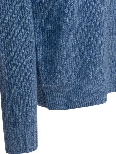 Alex Mill Jordan Sweater In Washed Cashmere Marled Stonewash In Blue