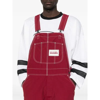 Napapijri Contrast-stitching Jumpsuit In Red
