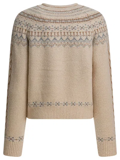 Guest In Residence Cloud Chalet Fair Isle Wool And Cashmere-blend Sweater In Nude