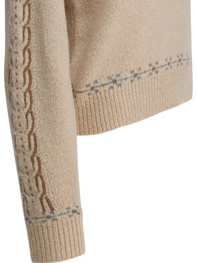 Guest In Residence Cloud Chalet Fair Isle Wool And Cashmere-blend Sweater In Nude
