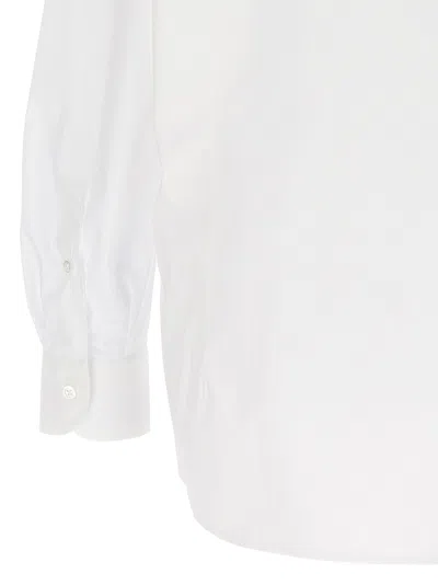 Raf Simons Mesh Insert Shirt Shirt And Blouse White In White