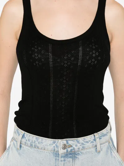 Herskind Hedra Wool Tank Top In Black