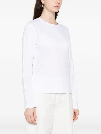 Herskind Cotton Crewneck Sweater In White