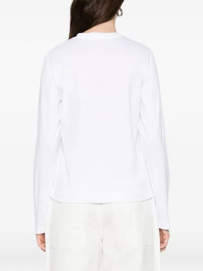 Herskind Cotton Crewneck Sweater In White
