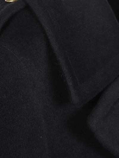 Gabriele Pasini Double Breasted Coat With Bottons In Black